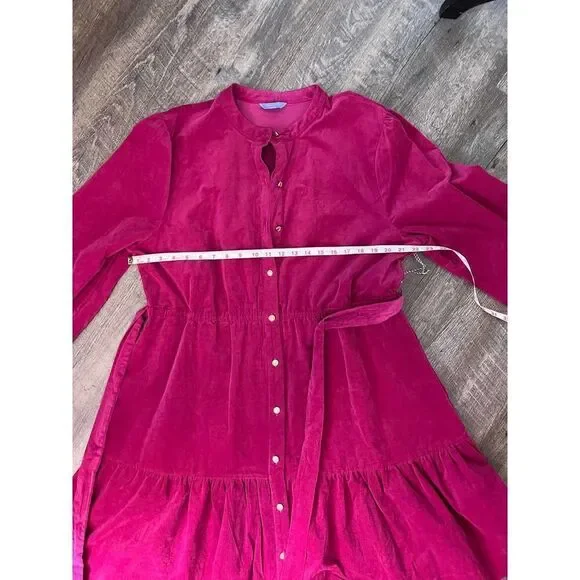 DRAPER JAMES RSVP Long‎ Sleeve Corduroy Dress - Picture 5 of 6